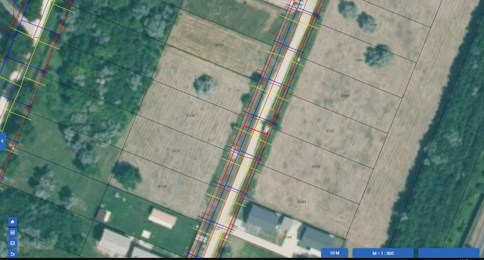 Telek elhelyezkedés vázlat